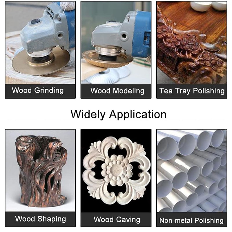 ASNOMY Wood Sanding Disc for Angle Grinder 125 mm, Flex