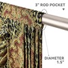 Leopard Window Waterfall Valance Curtains 1 Panel, W59 Inch