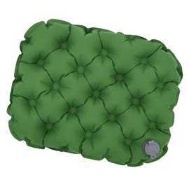 HADEEONG Inflatable Seat Cushion, Lightweight Travel Seat Cushion Camping Air Sitting Pad, Waterproof Air Cushion Travel Cushion for Climbing Hiking Office Airplane Car Stadium Seat, Green