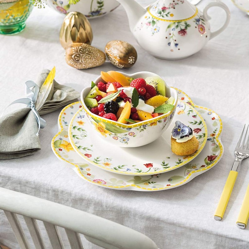 Villeroy und Boch Spring Awakening Kleine Schale, Porzellan, Gelb/Grün/Rot