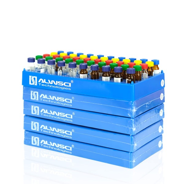 ALWSCI 2 ml bottle rack laboratory HPLC bottle holder, 5