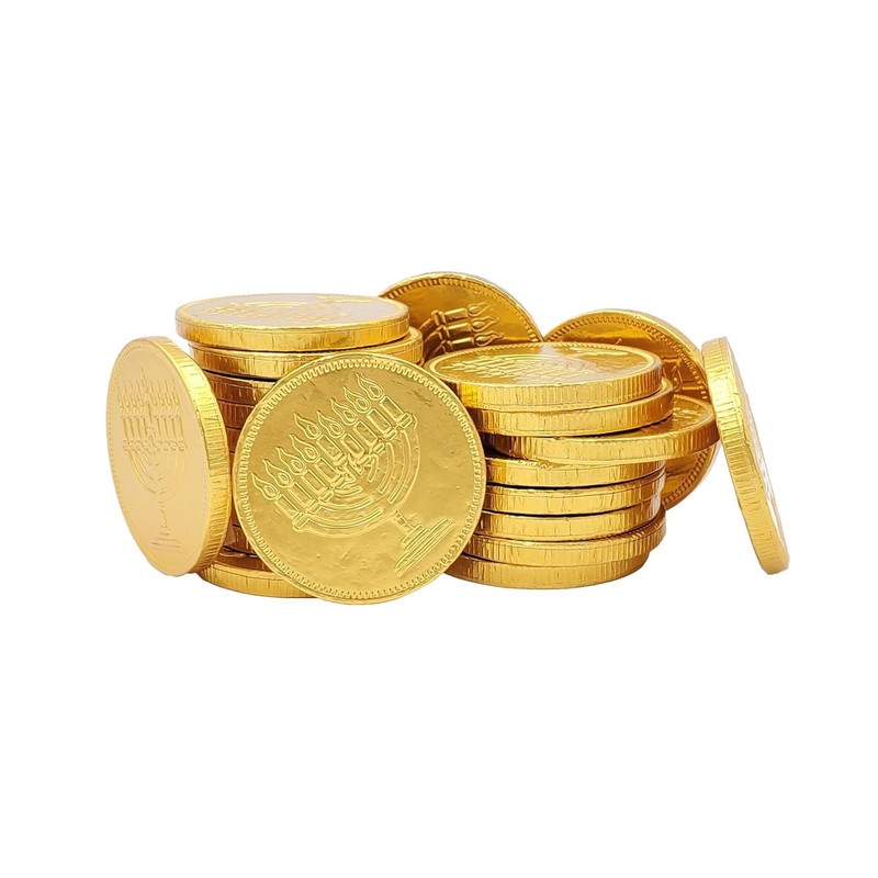 The Dreidel Company Hanukkah Gelt Coins, Made in Israel, Kosher
