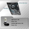 TLGYAUTO Fog Lights Pair Set Compatible with 2003-2017 VN/VNL Truck,