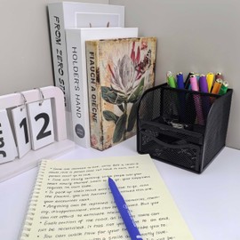 Fengtaiyuan B07P18, Gel Ink Rollerball Pens, Blue Ink, Fine Point, 0.7mm, 18 Pack, Writing Smooth, Cool Pens (BlueB07P18)