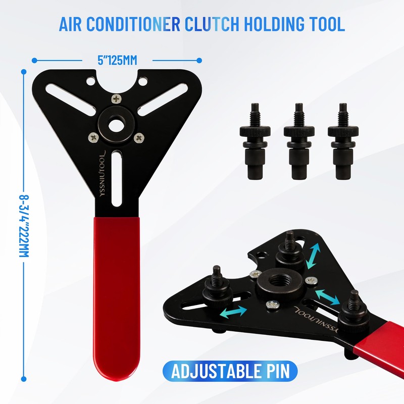 YSSNIUTOOL Air Conditioner Clutch Holding Tool A/C Compressor Clutch Remove
