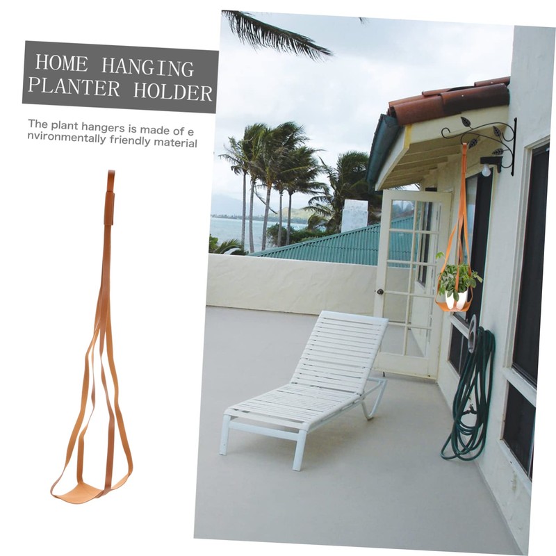 NOLITOY Hanging Planter Leather Sling for Use Flower Pot Holder
