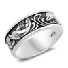 CloseoutWarehouse 925 Sterling Silver Dolphin Band Ring Size 12