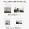 A4 Picture Frame Set of 2-21x29.7 cm, A4 White Frame