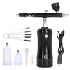 Upgraded Airbrush Kit with Air Compressor Portable Cordless Gun Rechargeable