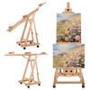 Art Easels for Painting Adult, H-Frame Easel with Braked Wheels,
