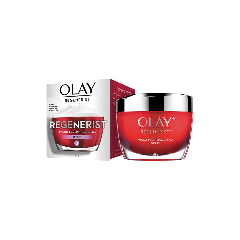 Olay Regenerist Micro-Sculpting Night Face Cream Moisturiser 50g