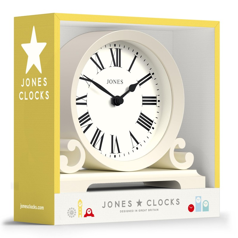 Jones Clocks® Saloon Mantel Clock - Traditional- Roman Numeral -