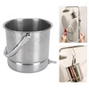 Enema Bucket Kit 1.6L Stainless Steel Bucket Reusable Shower Enema