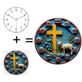 12 Inch Round Wall Clock A Harmonious Blend of Reliable Engineering and Beautysheet size: 12 in, color: White