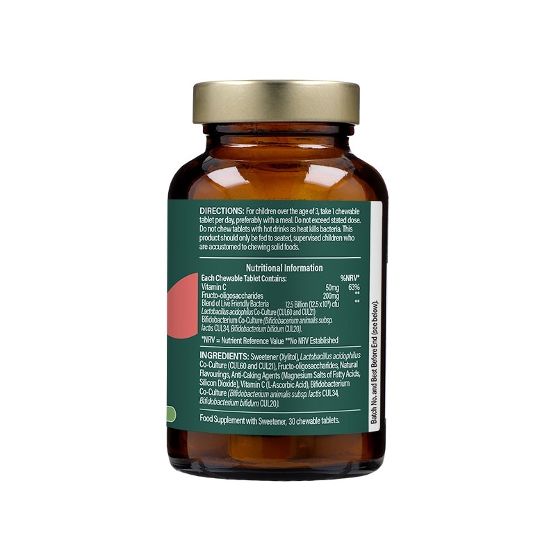 Holland & Barrett Childrens Live Friendly Bacteria 30 Chewable Tablets