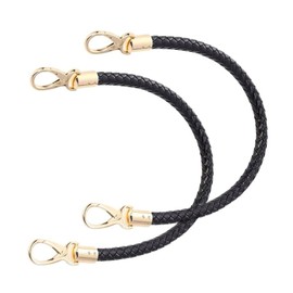 YILUXIANGYANG 2 Pcs Shoulder Bag Replacement Handles Handbag Leather Handles Braided Rope Handbag Straps with Metal Swivel Hooks for Bag, Wallet