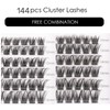 Lash Clusters 144 Pcs Individual Lashes Clusters Eyelash Extensions False