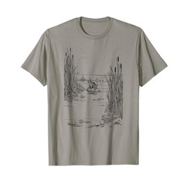 Cute Cottagecore Frog Vintage Aesthetics T-Shirt