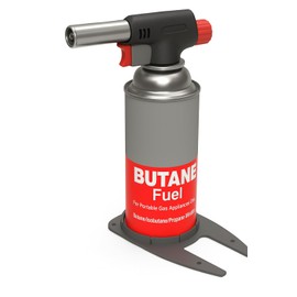 Butane Torch Holder Stabilizer Stand - Secure Base for Butane Canister Fuel Tank and Culinary Torch - Compatible with Standard 8 oz Butane Fuel Cans (Fuel Not Included)