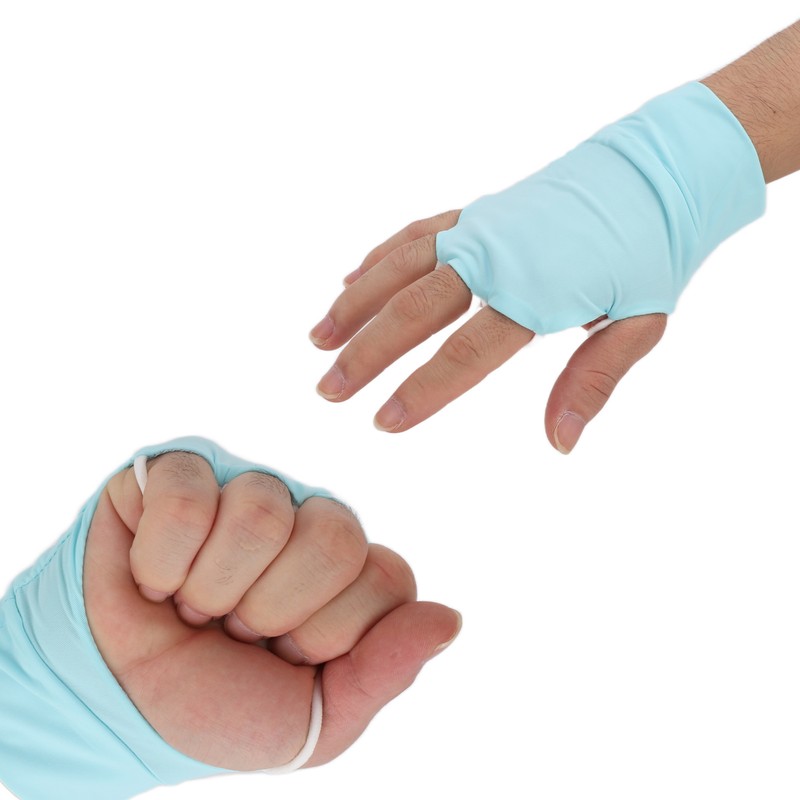 Half Finger Gloves Breatheable UV Protection Ice Silk Outdoor Gloves