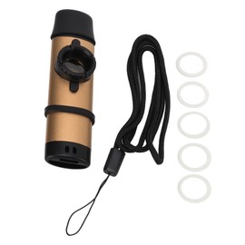 Metal Kazoo Resin Mouthpiece Adjustable Tightness Wind Instrument with Flute DiaphragmsGold