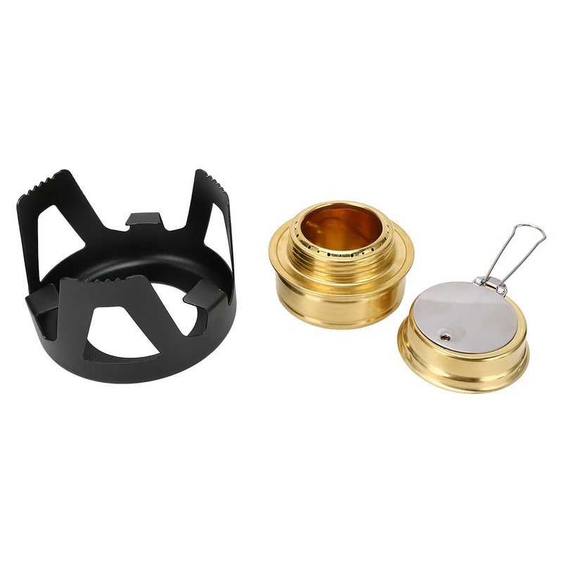 Mini Alcohol Stove Brass Aluminum Alloy Safe Windproof Portable Widely