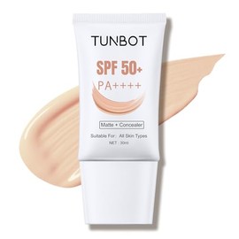 Liquid Foundation SPF 50, base corrector ligera de cobertura completa de 1.0 fl oz, base facial impermeable con control de aceite de larga duración, t