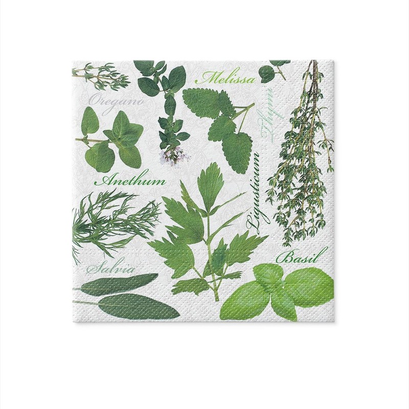 Paw Lunch Napkins Design Herbal Taste Collection Food Paw