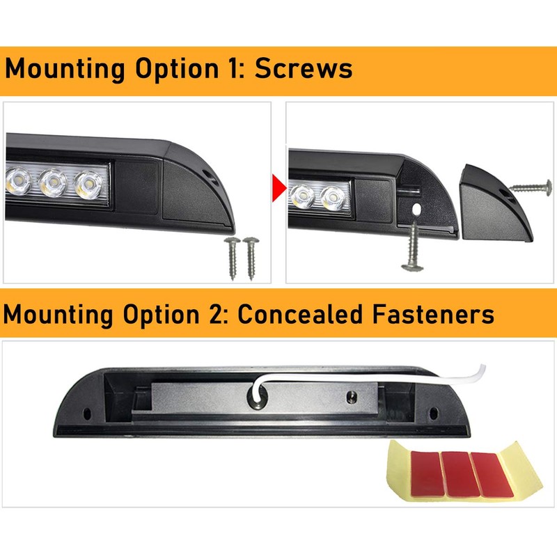 Raycharm 10" RV Camper LED Awning Porch Utility Light Fixture,