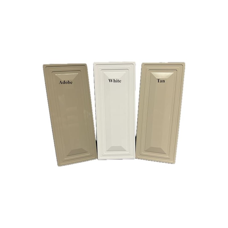 Vinyl/PVC 1.5" X 5.5" Decorative Fence Hole Cover/Plug (Tan)