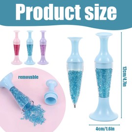 IKOPFLN 3 Pack Refillable Diamond Painting Accessories Pens, Diamond Painting Pen Dispenser, Diamond Art Tools and Accessories for Nail Art Making