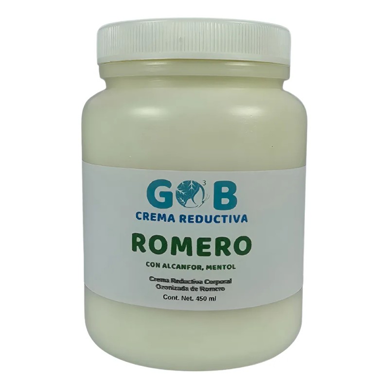 Crema Reductiva De Romero Ozonizada - Go3b - 450 G