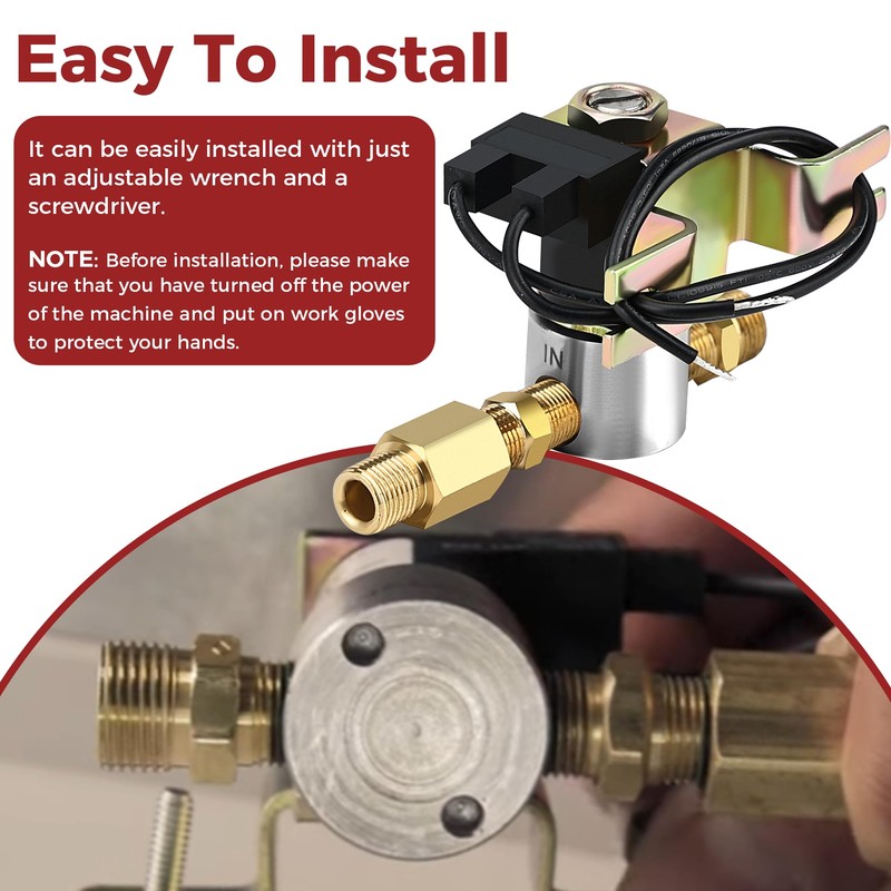 990-53 Universal Humidifier Solenoid Vavle Assembly Replacement Fit for GeneralAire