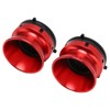 1 Pair NAB Hub Adapters Polished Aluminum Alloy Universal Loading