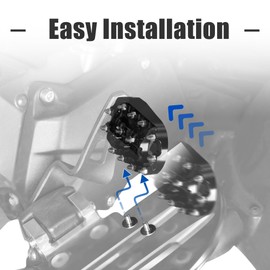 KAMIYONG Brake Pedal Cover for Spyder F3 Billet Aluminum Extended Brake Pedal Footboards Fit for Can Am Spyder F3 F3-S F3-T F3-LTD All Models Tricycle Accessories