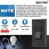 BESTTEN 6 Pack Dimmer Wall Light Switch, Compatible with Dimmable
