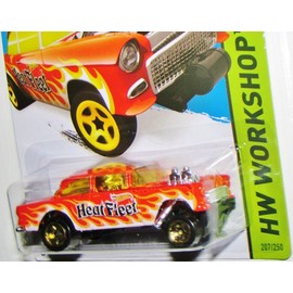 Hot Wheels 2015 HW Workshop '55 Chevy Bel Air Gasser 207/250, Orange