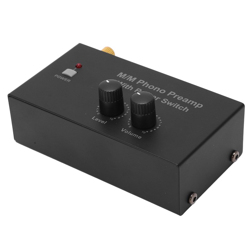 Phono Preamp RCA L R Input Output Level Turntable Volume