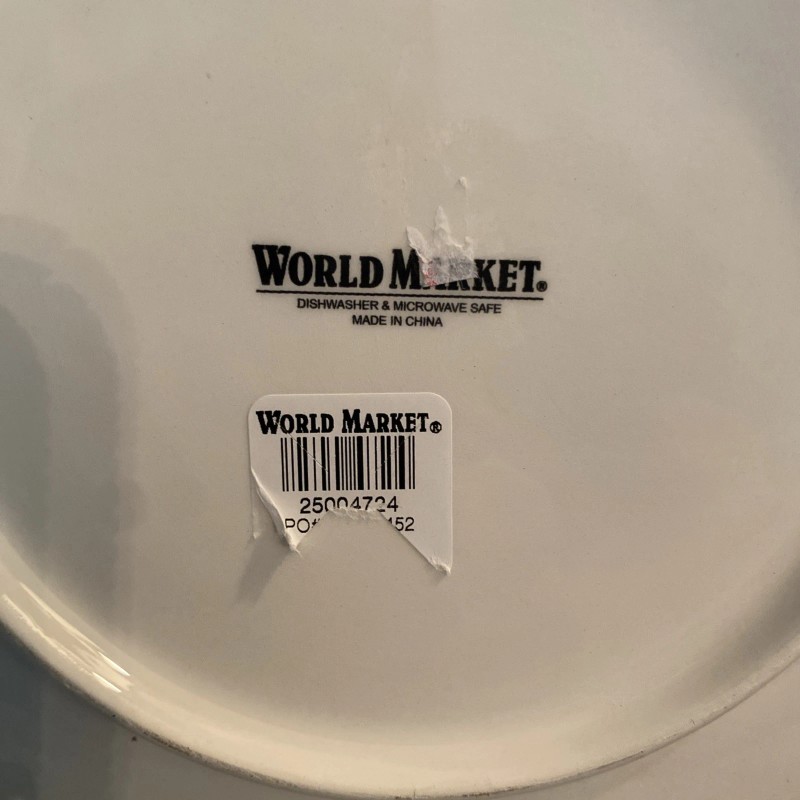 World Market Nomad LT Green Bohemian Elephant 8 3/4” Plate
