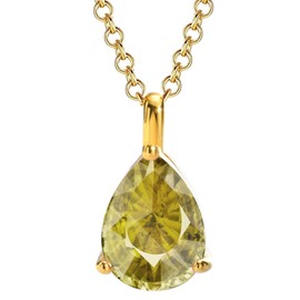 JeeweLife 18k Gold Plated Stainless Steel August Birthstone Necklace Birthday Gifts for Women Girls