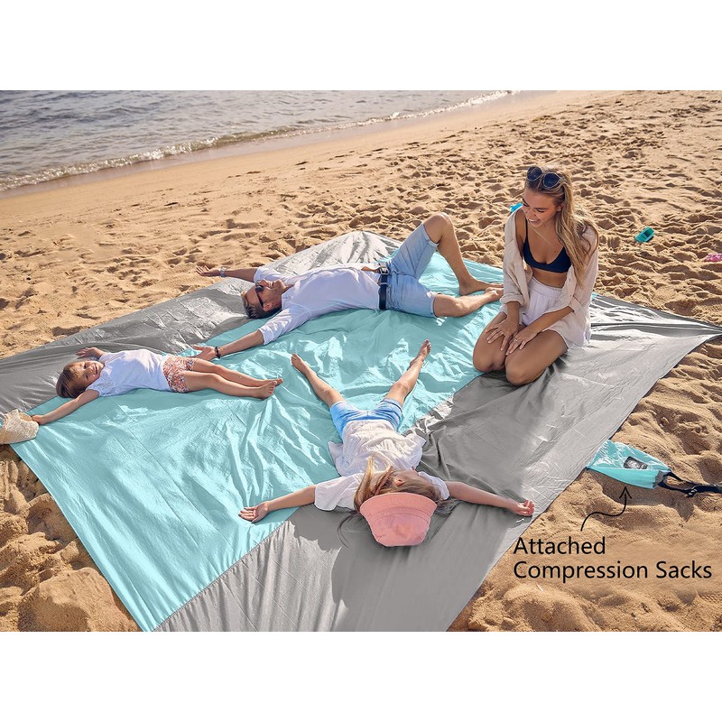WEKAPO Beach Blanket Sandproof, Extra Large Oversized 10'X 9' for