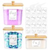 COAZEX 3 Pack Plastic Laundry Pods Container & Dryer Sheet