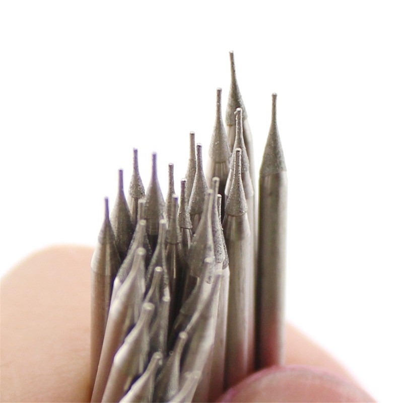 ILOVETOOL 0.5mm Diamond Jewelry Drill Bits Carving Bur Tools for