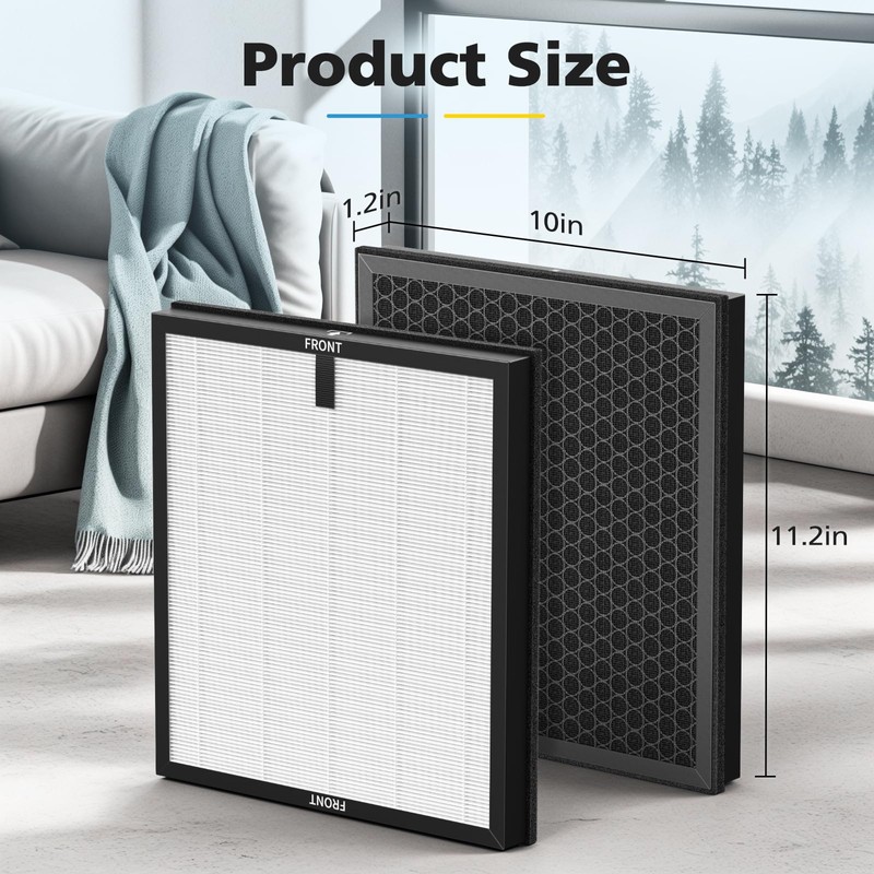 2 Pack F1 Replacement Filter for AMEIFU F1 Air Purifier,