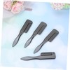 minkissy 3sets Professional Brow Comb Folding Design Stainless Steel Angled