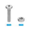 PATIKIL 3 Sets M6 x 25 mm Hollow Outside Hexagonal