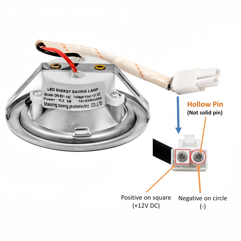 Awoco ON-E01-14C LED Light Bulbs Replacement for Range Hoods -