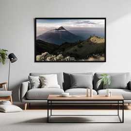 Fisnish 30x40 Picture Frame Black, with HD Plexiglass Durable and Scratch-proof for Horizontal or Vertical Wall Mounting, 1 Pack