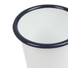 Argon Tableware 300ml Enamel Tumbler Cups with Blue Rims -