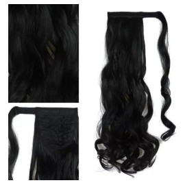 SM Coletas Cola Caballo Natural Extensiones Postizo Con Clip